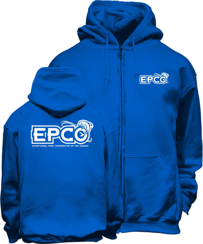 EPCO Adult Zip Hoodie (See box below for 4 xlg and 5 xlg available colors)