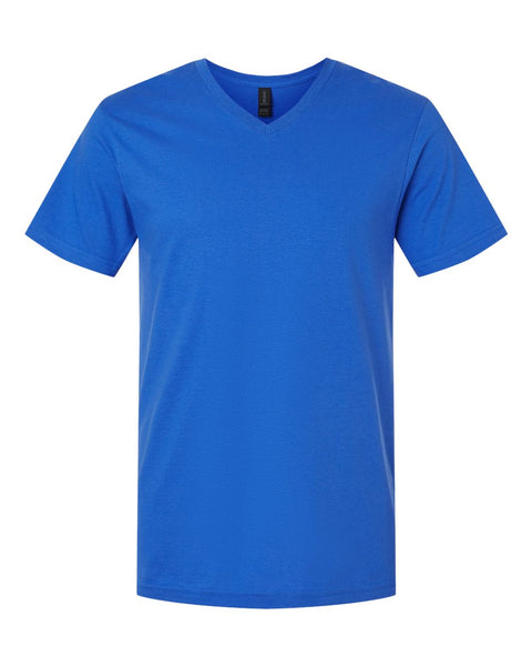 Elks Care V-Neck T-Shirt FRONT ONLY. Softstyle unisex t-shirt. Order yours today.  Proceeds will be donated to help support Cancer patients.
