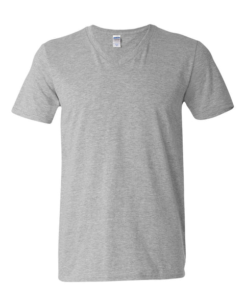 Elks Care V-Neck T-Shirt FRONT ONLY. Softstyle unisex t-shirt. Order yours today.  Proceeds will be donated to help support Cancer patients.