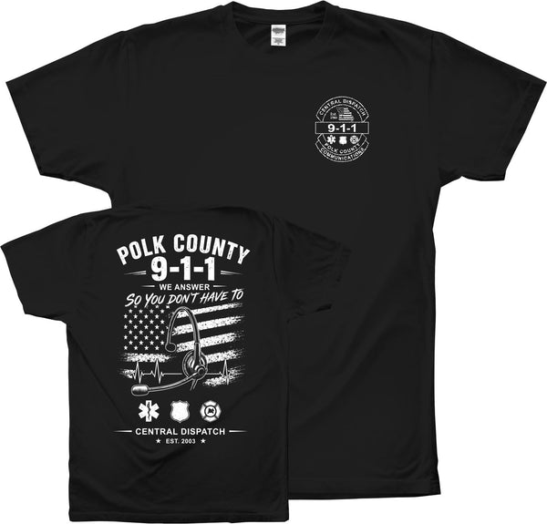 Polk County 911 Gildan Short Sleeve T-shirt 6400